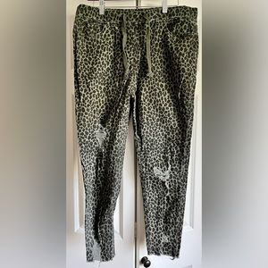 Size XL YMI leopard joggers